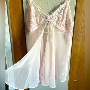 Vintage Cinema Etoile Babydoll Open Front Slip